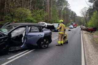 Wypadek na DK-76 w powiecie garwolińskim