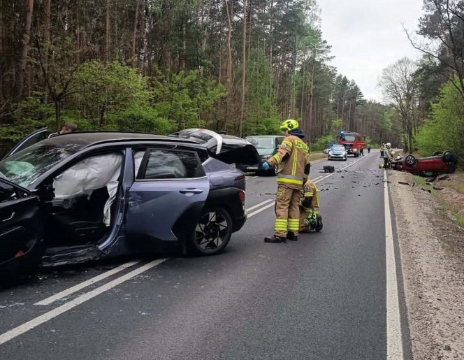 Wypadek na DK-76 w powiecie garwolińskim
