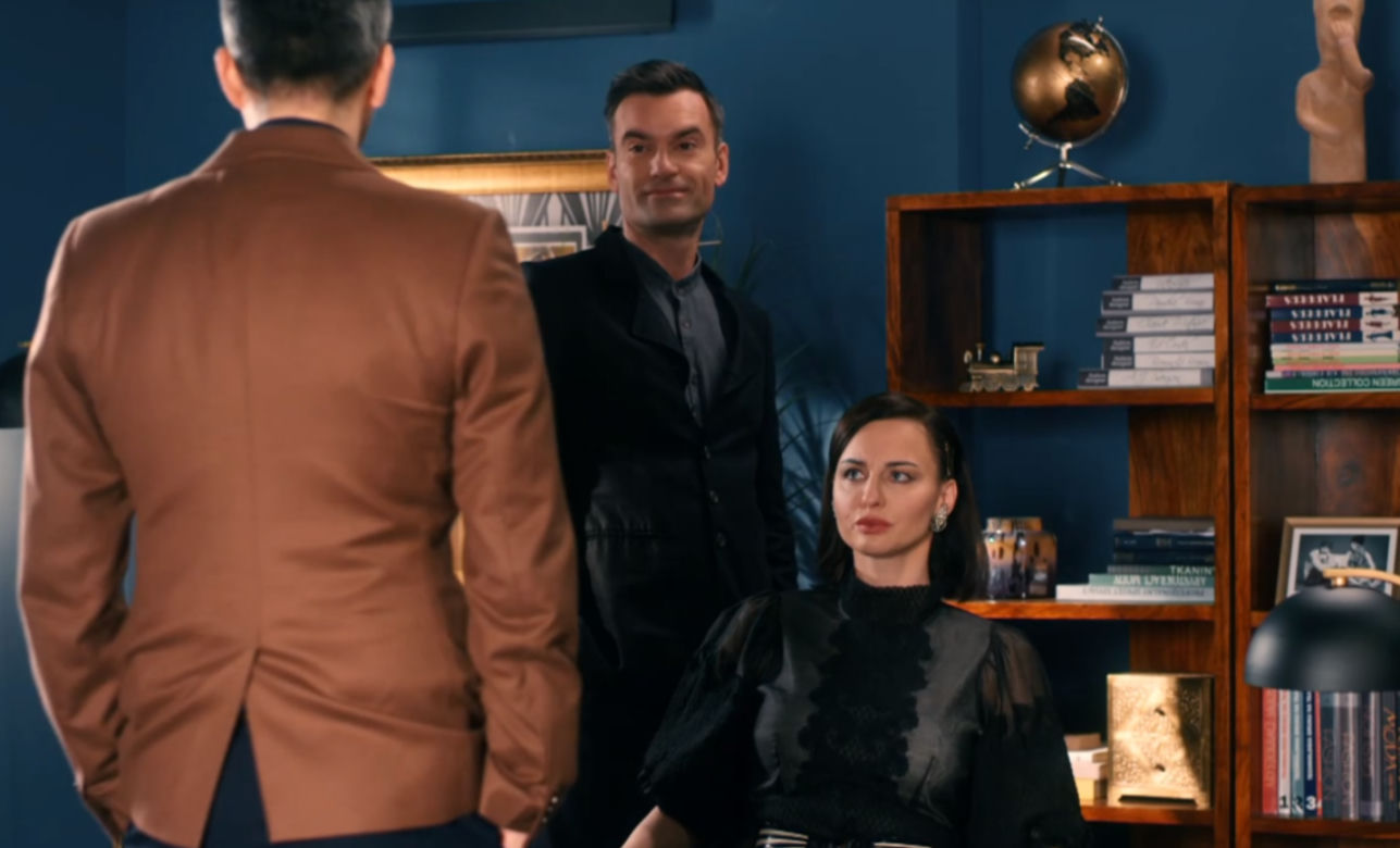 BrzydUla 2, odcinek 92, Marek (Filip Bobek), Paulina (Maja Hirsch), Aleks (Mariusz Zaniewski)