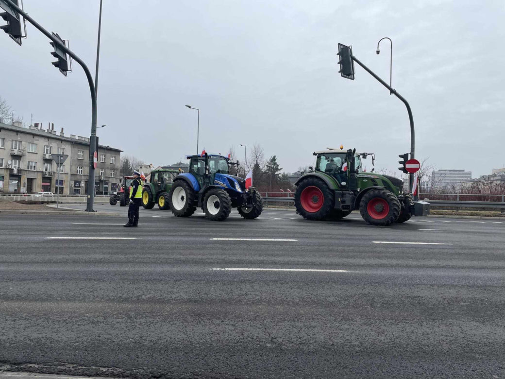 Strajk rolników w Krakowie
