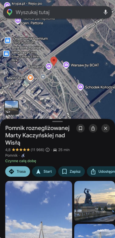 Skandal w Google Maps. Ktoś zmienił nazwy znanych miejsc w Polsce