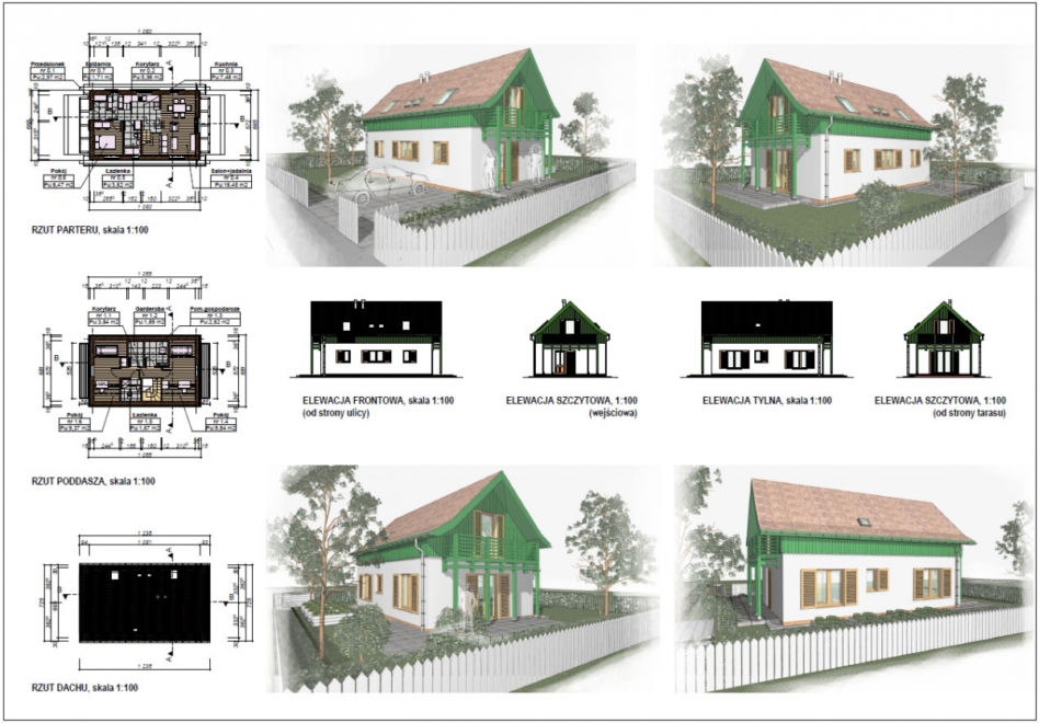 Konkurs na projekt domu o powierzchni do 70 metrów kwadratowych: wyniki