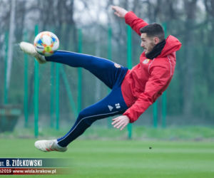 Wisła Kraków - Zagłębie Lubin - trening Wiślaków przed meczem