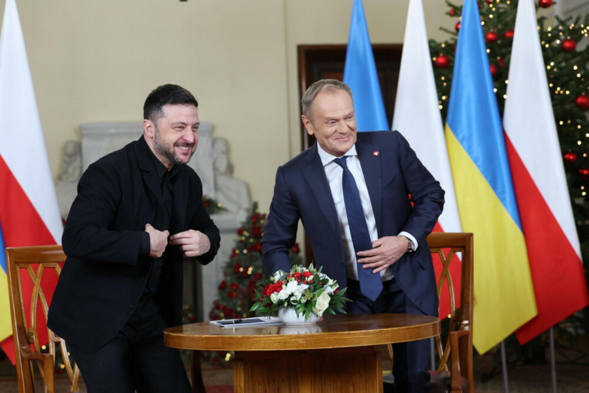 Wołodymyr Zełenski, Donald Tusk
