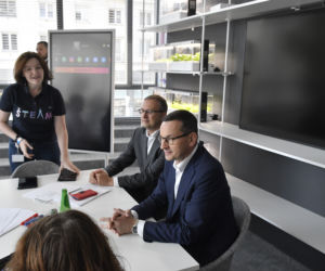 otwarcie Centralnego Domu Technologicznego na Kruczej 50, był tam Premier Mateusz Morawiecki