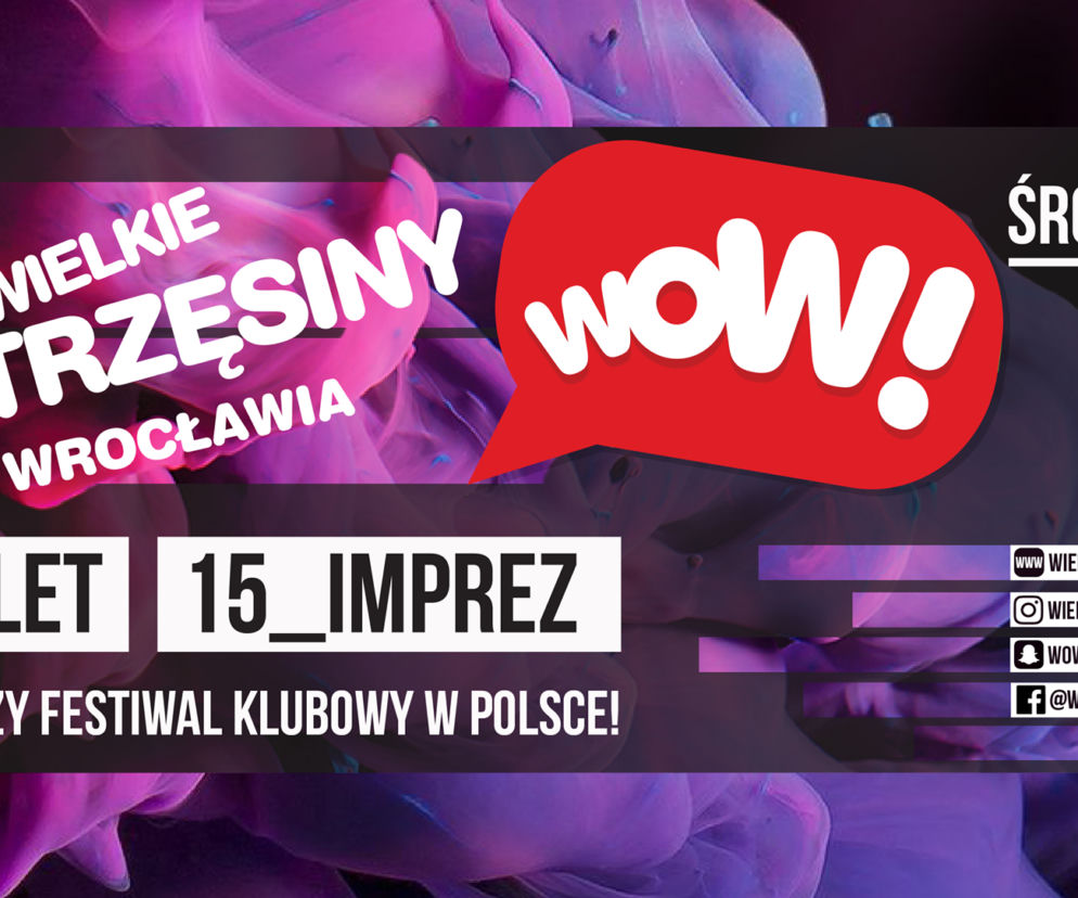 1 bilet – wiele imprez! Przed nami Wielkie Otrzęsiny Wrocławia – największa impreza klubowa w Polsce!