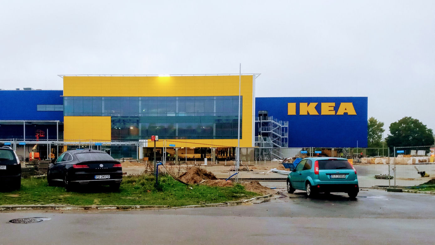 Budowa sklepu IKEA w Szczecinie - październik 2020