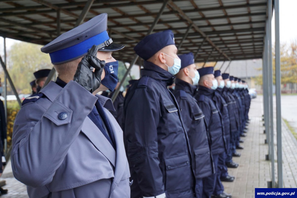 Nowi policjanci na Warmii i Mazurach. Będą służyć w całym regionie