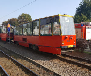 Tramwaj zderzył się z betoniarką
