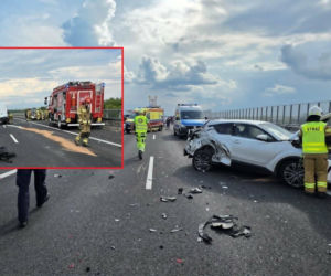 Karambol na autostradzie A4. Trasa jest zablokowana