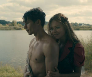 Stulecie Winnych 4 odc. 52. listonoszka Marlena (Aleksandra Nowosadko), Antek (Krzysztof Cybulski)