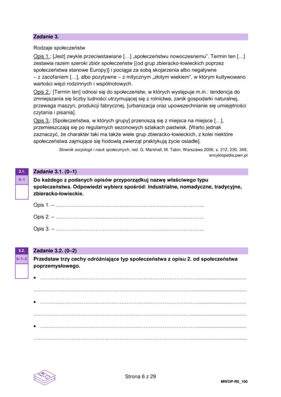Matura 2023 WOS rozszerzony - arkusze CKE formuła 2023
