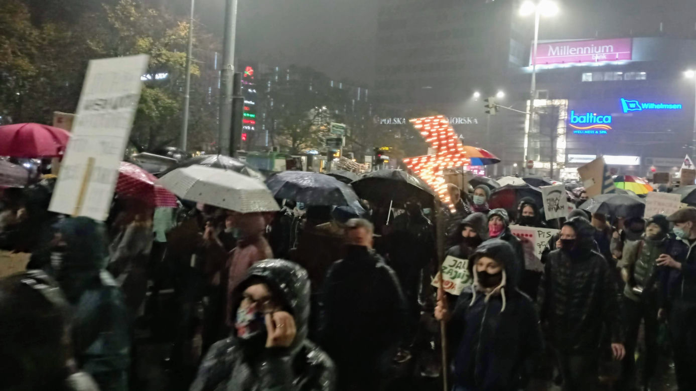 Protest kobiet w Szczecinie - 30.10.2020