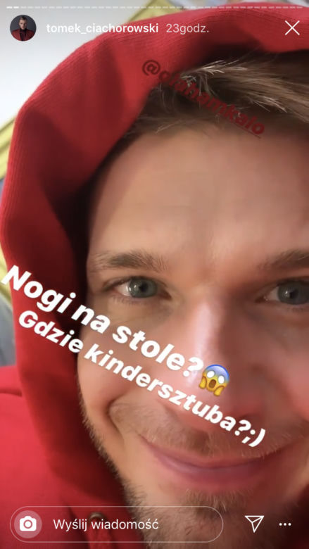 Na dobre i na złe. Tomasz Ciachorowski na planie jako Maks Beger