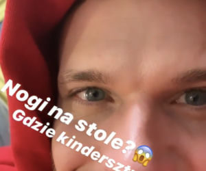 Na dobre i na złe. Tomasz Ciachorowski na planie jako Maks Beger