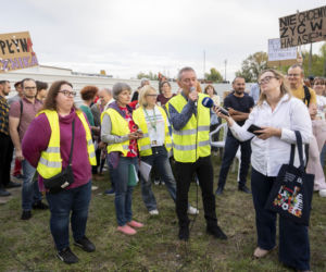 Protest w Piasecznie przeciwko Data Center