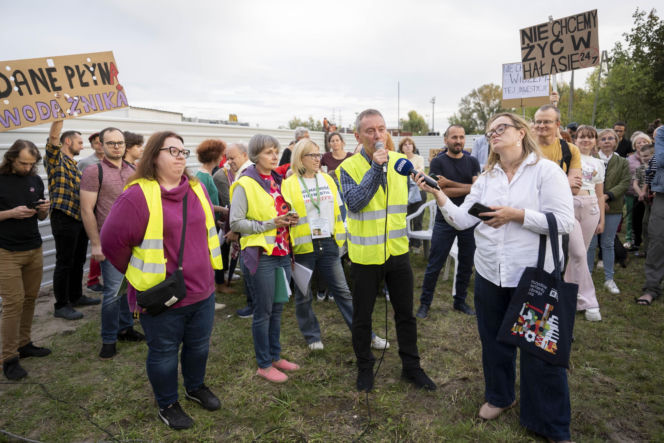 Protest w Piasecznie przeciwko Data Center