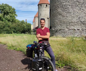 Student z Bydgoszczy podróżuje po Europie rowerem. To jego piąta wyprawa 