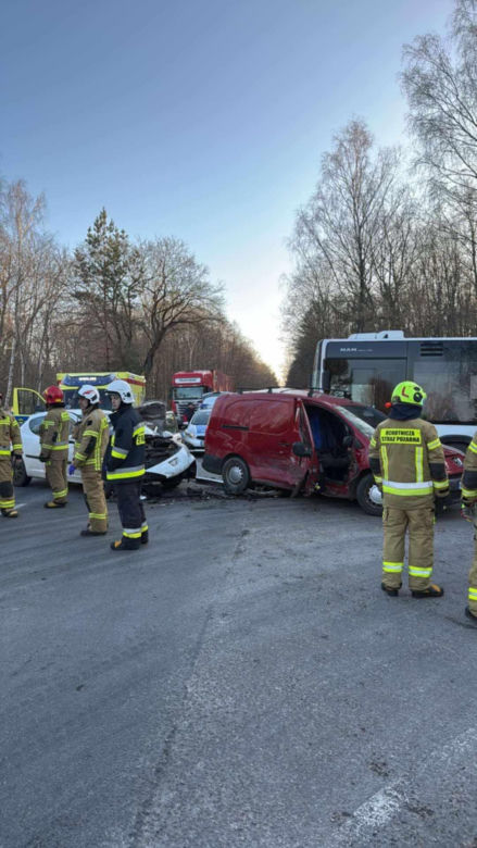 Zderzenie  w Woli Suchożebrskiej na DK-63