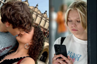 M jak miłość odc. 1893. Lenka (Olga Cybińska), Julita (Sofia Stelmakh), Grzesiek (Borys Wiciński)