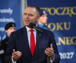 Karol i Marta Nawroccy na rozpoczęciu roku szkolnego
