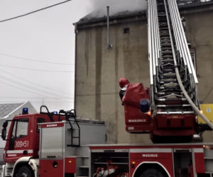 Pożar w Świętej Katarzynie. Spłonął dom strażaka