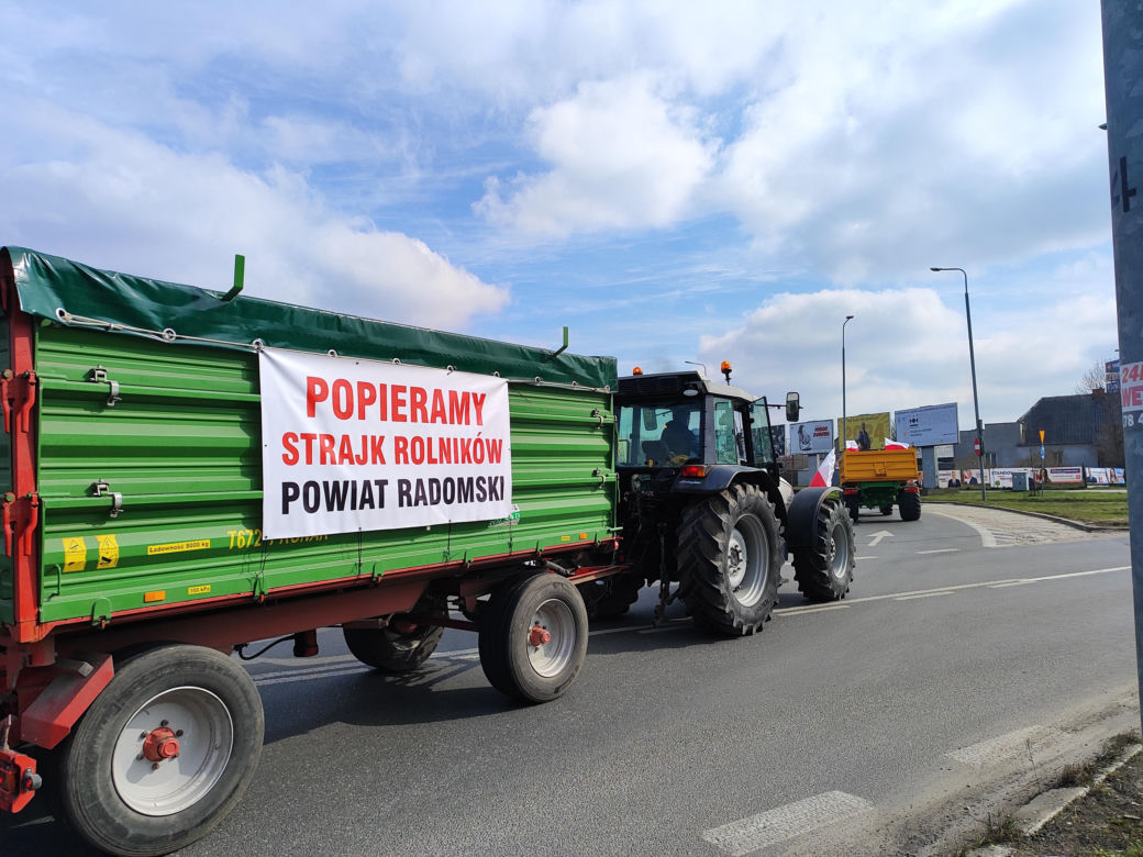 Protest rolników w Radomiu 20 marca