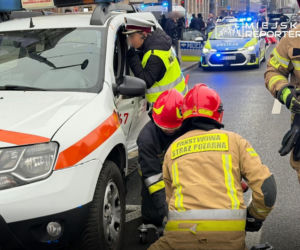 Jechali do wykolejonego tramwaju, doszło do wypadku. Trzy osoby ranne