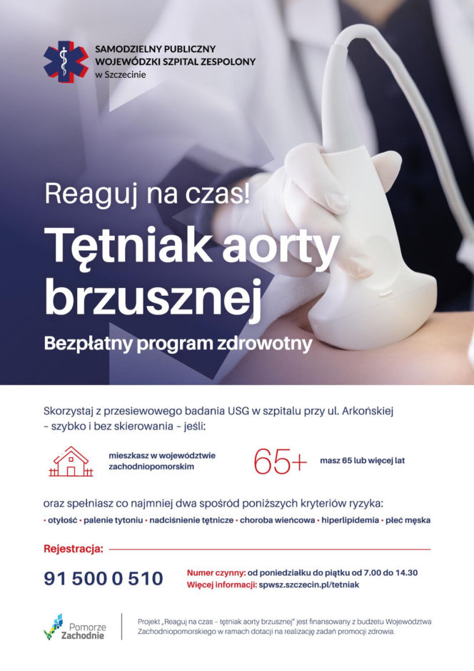 Bezpłatne badania przesiewowe w kierunku tętniaka aorty brzusznej