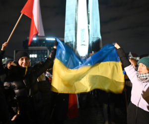 Solidarni z Ukrainą. Wielki wiec w Gdańsku