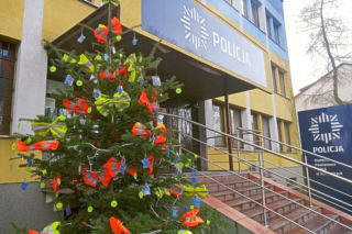 Rozbieranie choinki z odblasków zakończone - Duży sukces akcji policjantów