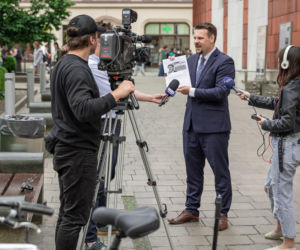 Kandydat PiS na prezydenta Krakowa Michał Drewnicki