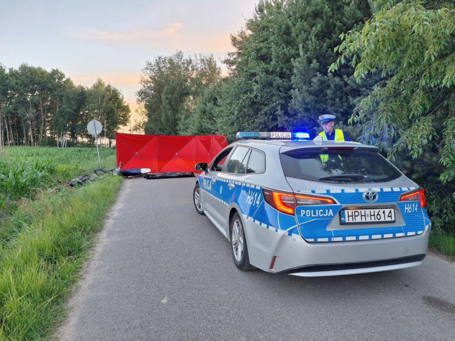 Potworne zderzenie motocyklistów. Ratownicy godzinę walczyli o życie 18-latka
