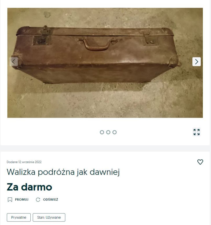 Walizka sprzed lat
