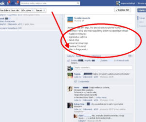 Na dobre i na złe. Ludmiła żyje - wpis z Facebooka