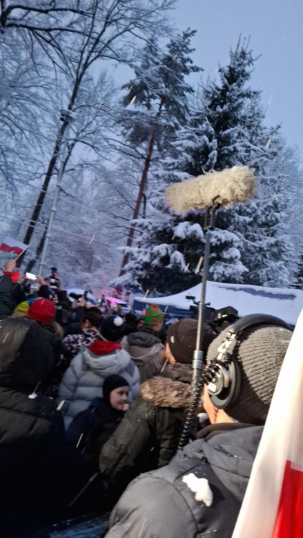 Powitanie Kacpra Tomasiaka w Bystrej 18.02.2026