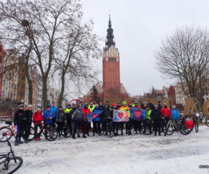 Rowerem przez zimowe Żuławy. Styczniowa Miejska Wycieczka Rowerowa 