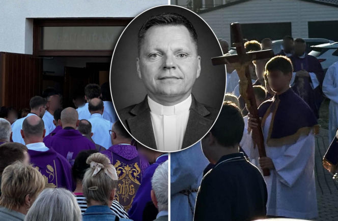 Lębork pogrążony w żałobie. Tłumy żegnają księdza, który utonął w Darłówku