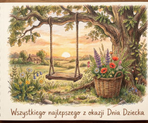 Kartka na Dzień Dziecka dorosłego dziecka