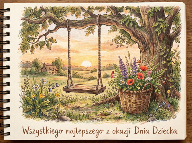 Kartka na Dzień Dziecka dorosłego dziecka