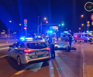 Ksiądz rozjechał motocyklistów na Łopuszańskiej 