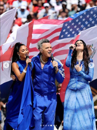 Robbie Williams i Nicole Scherzinger rozgrzali finał mundialu! Ich występ przejdzie do historii
