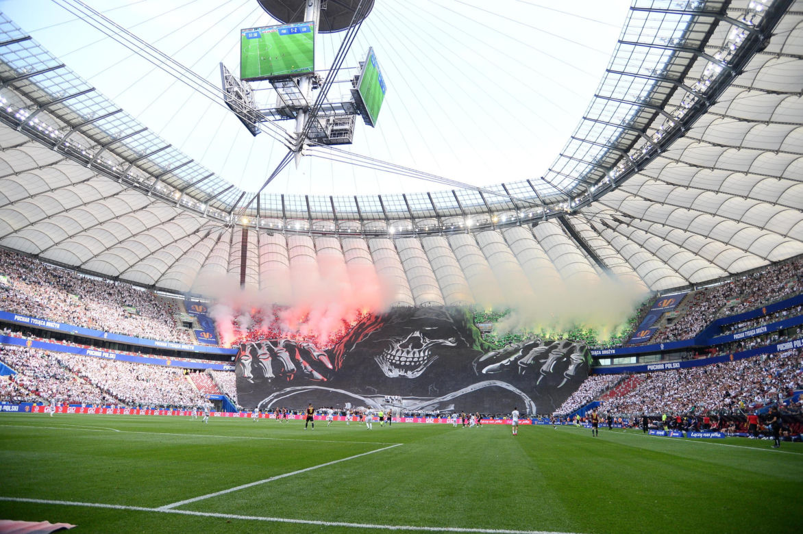 Trybuny Stadionu Narodowego ucierpiały podczas finału Pucharu Polski