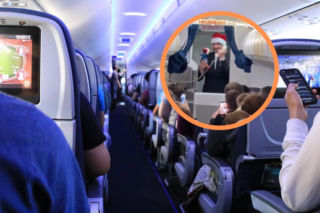 Śpiewający steward z LOT-u podbija świat! Jego świąteczny występ w samolocie to hit internetu