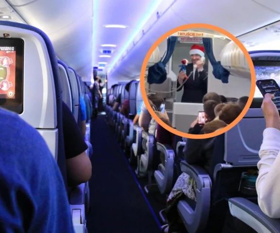 Śpiewający steward z LOT-u podbija świat! Jego świąteczny występ to hit!