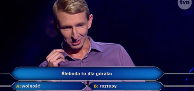 Śleboda - co to dla górala? Pytanie o góralskie wyrażenie w Milionerach 