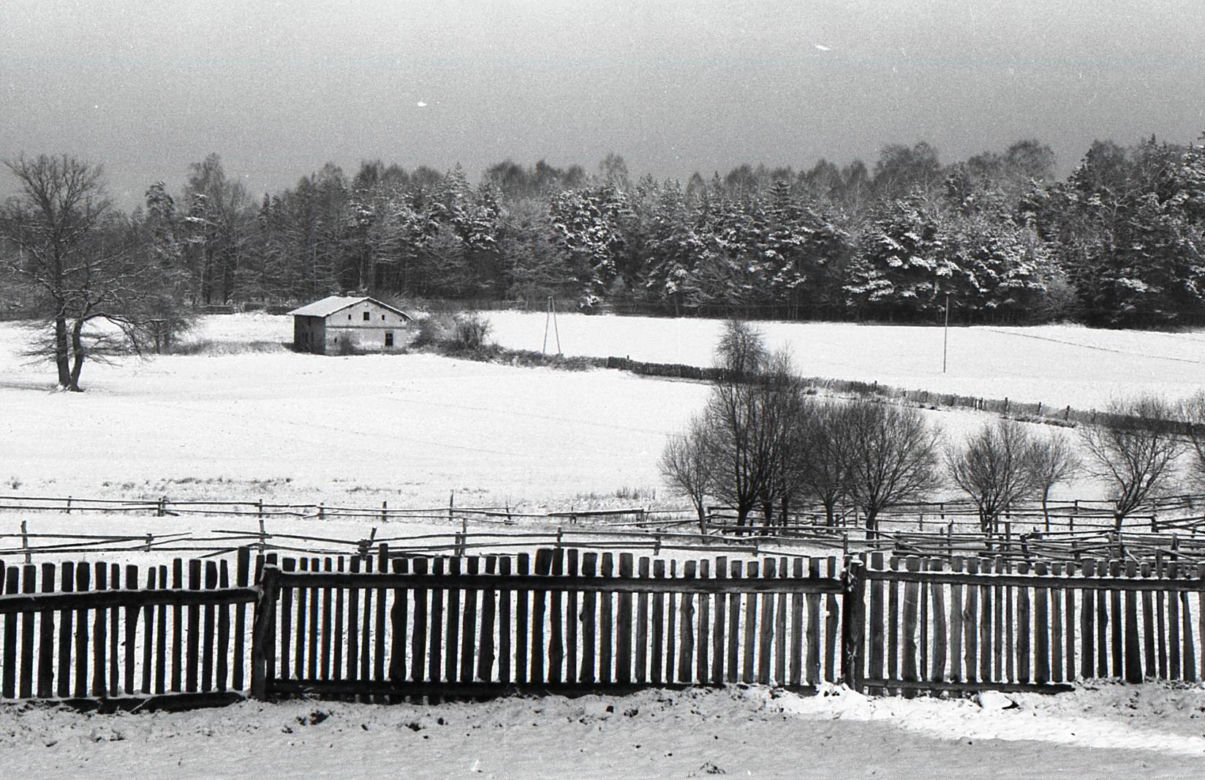 Rybnik zimą w latach 80.