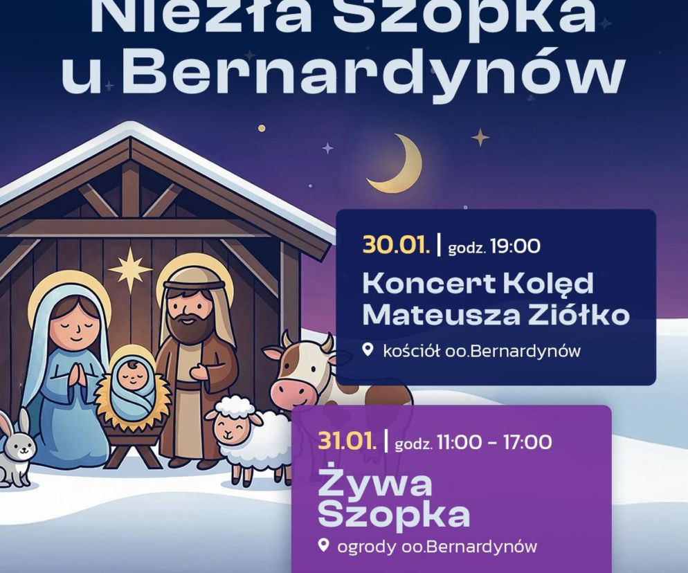 Niezła Szopka u Bernardynów - plakat