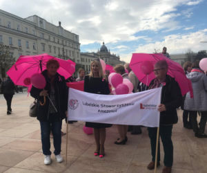 Ulicami Lublina przeszedł Marsz Różowej Wstążki