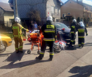 Nowe Grocholice koło Raszyna. Wypadek motocylisty